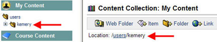 User Folder